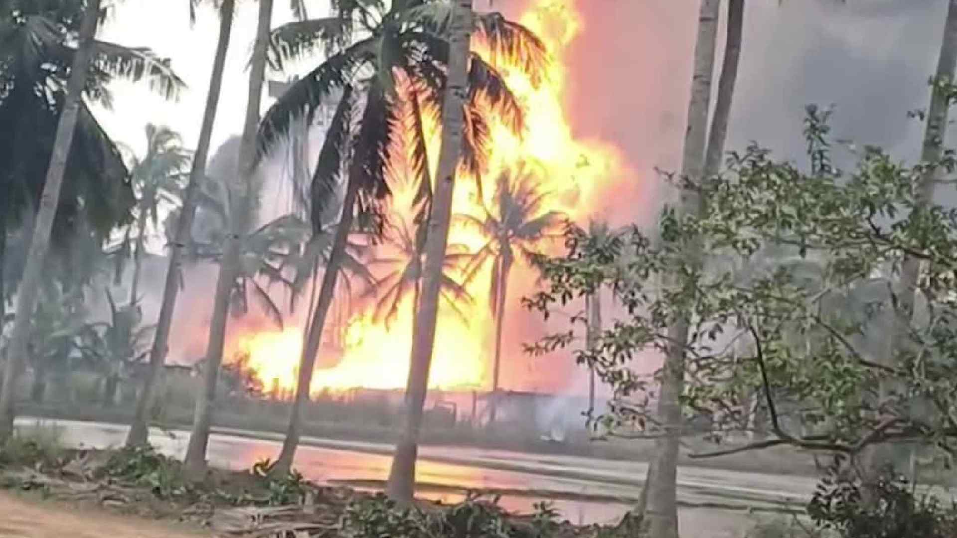 ONGC Gas Well Fire