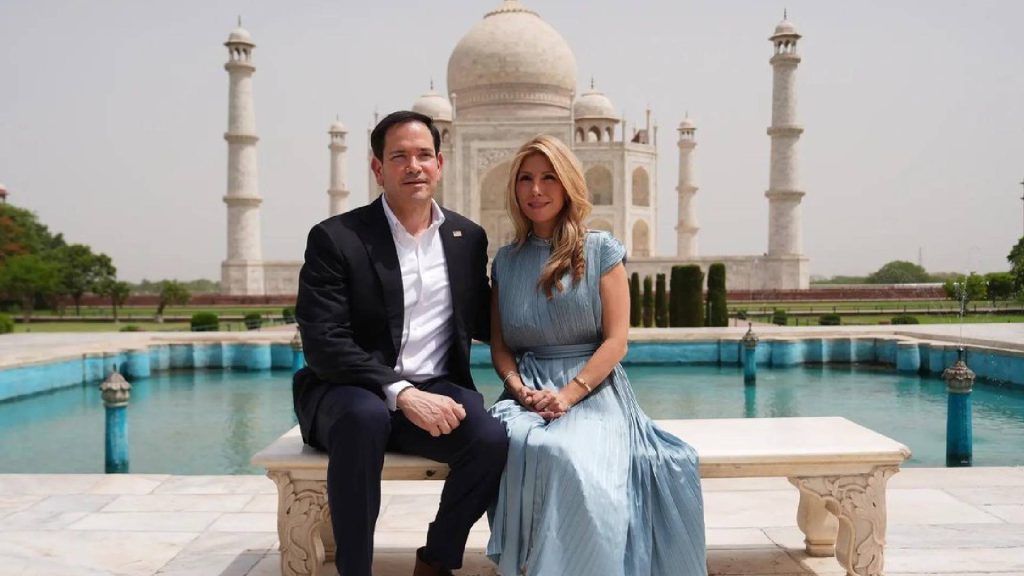 US State Secretary Marco Rubio visits Taj Mahal