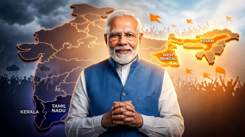 BJP won 3 out of 5 states