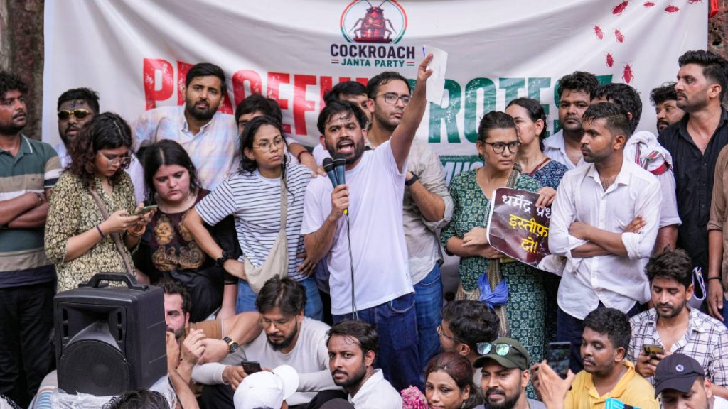 Cockroach Janta Party Protest
