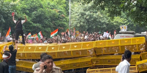 Delhi Parliament March Protest