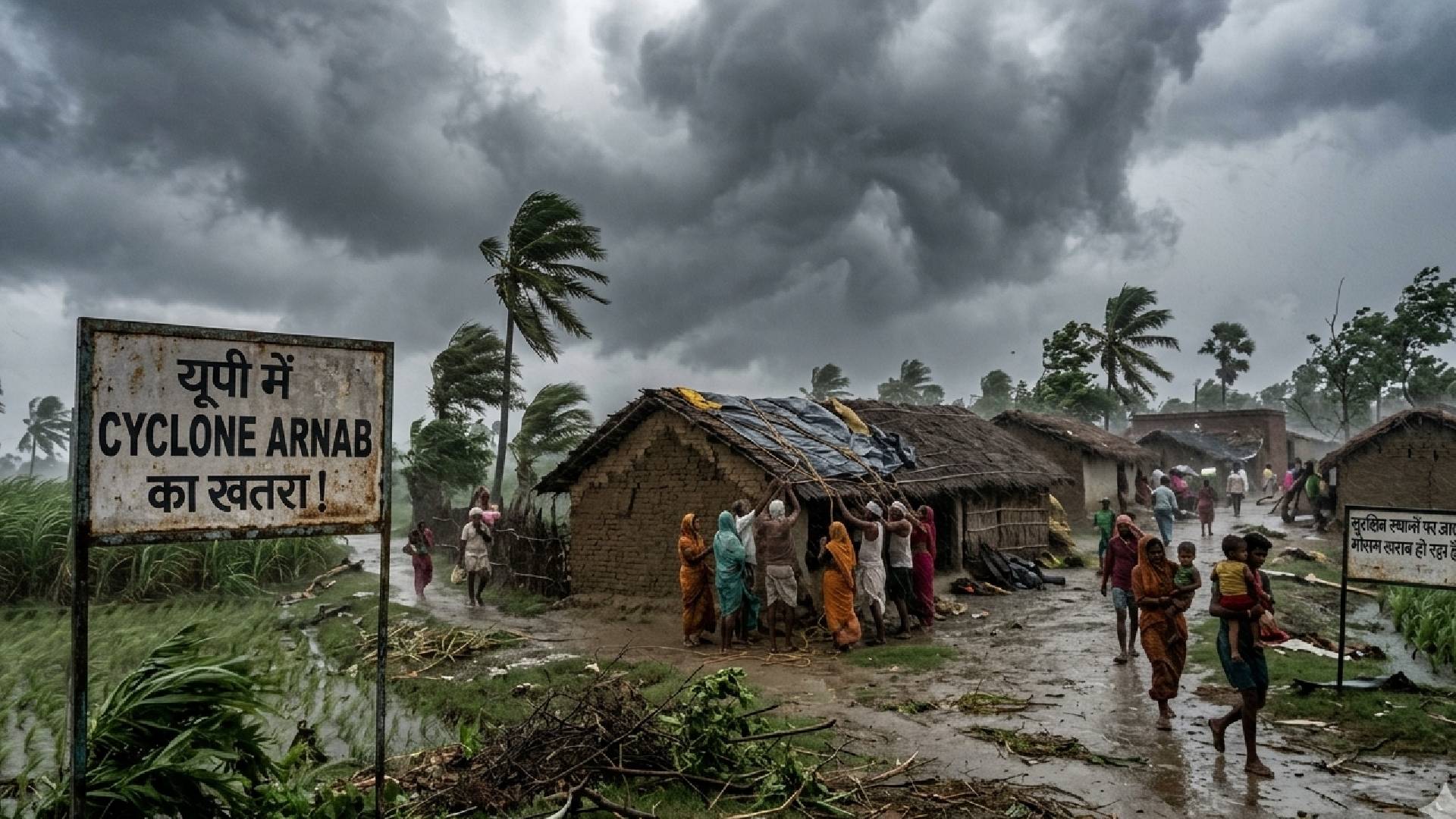 यूपी में Cyclone Arnab का खतरा! 40-50 KM की रफ्तार से चलेंगी हवाएं, इन जिलों में IMD का अलर्ट; किसानों को दी गई खास सलाह